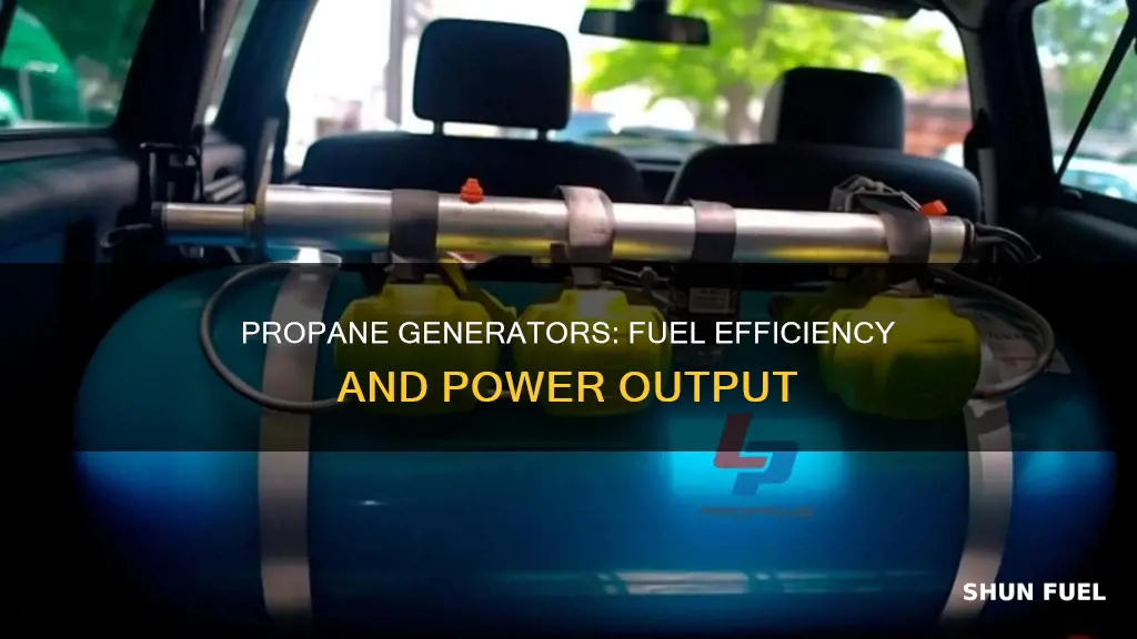how much fuel does a 20 kw propane generator use