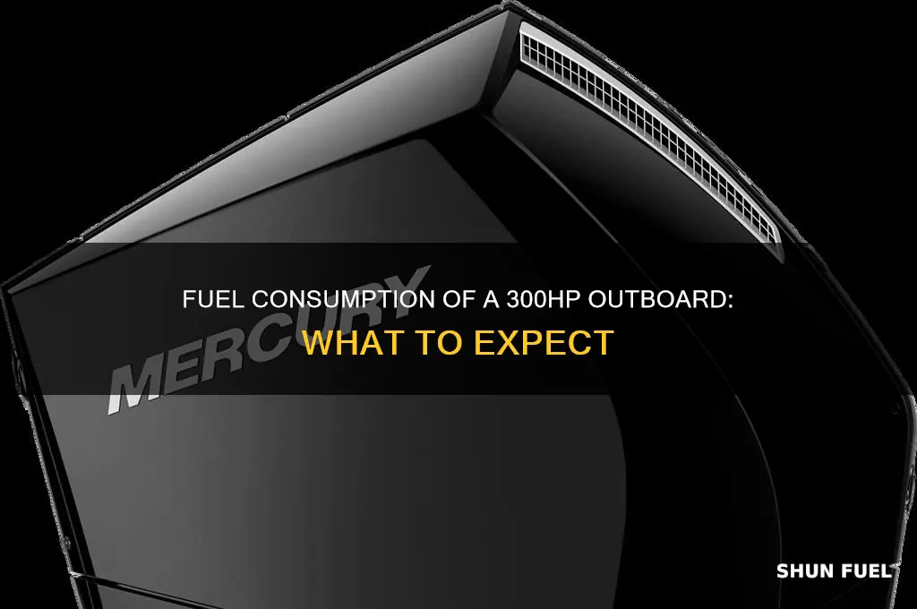 how much fuel does a 300hp outboard use