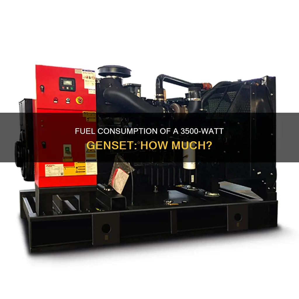 how much fuel does a 3500 watt genset consume