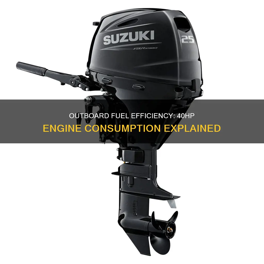 how much fuel does a 40hp outboard use