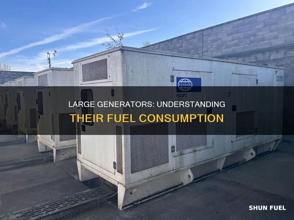 how much fuel does a 500 kva generator use