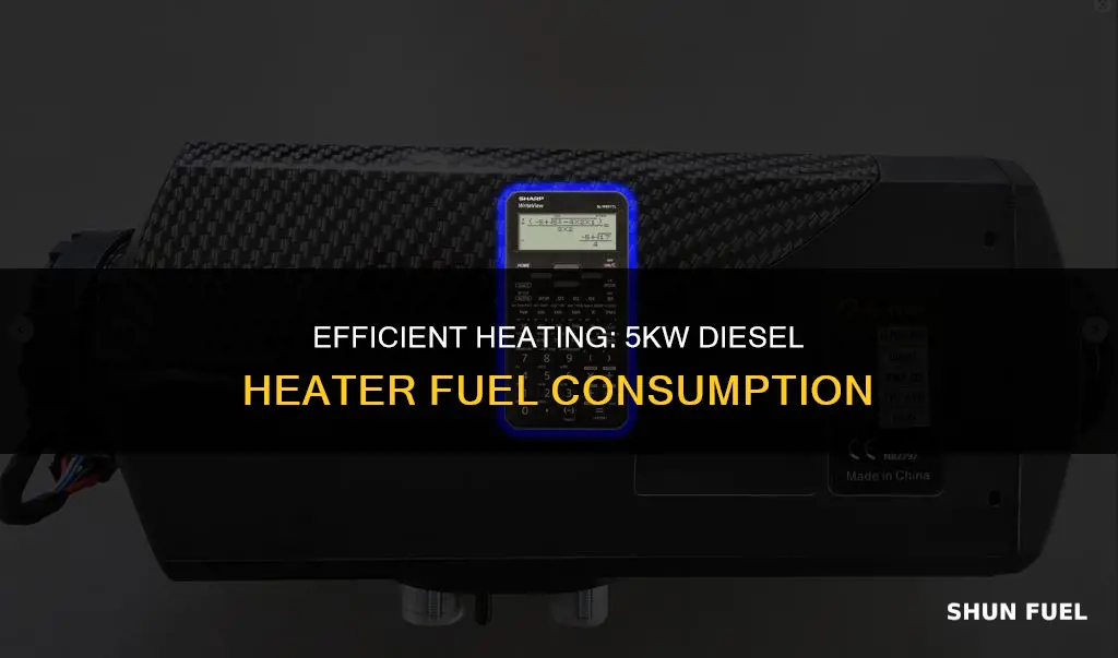 how much fuel does a 5kw diesel heater use