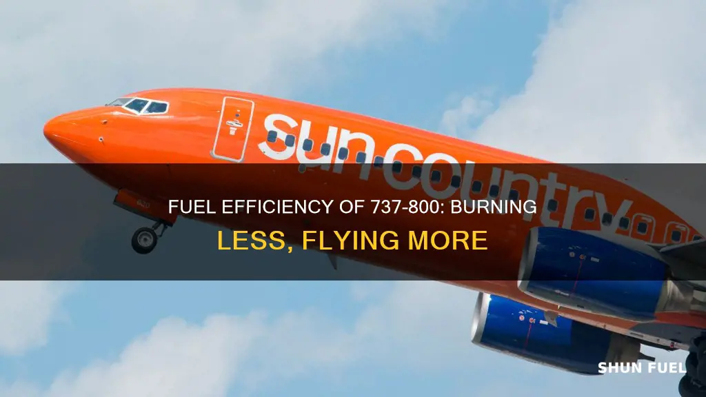 how much fuel does a 737 800 burn per hour