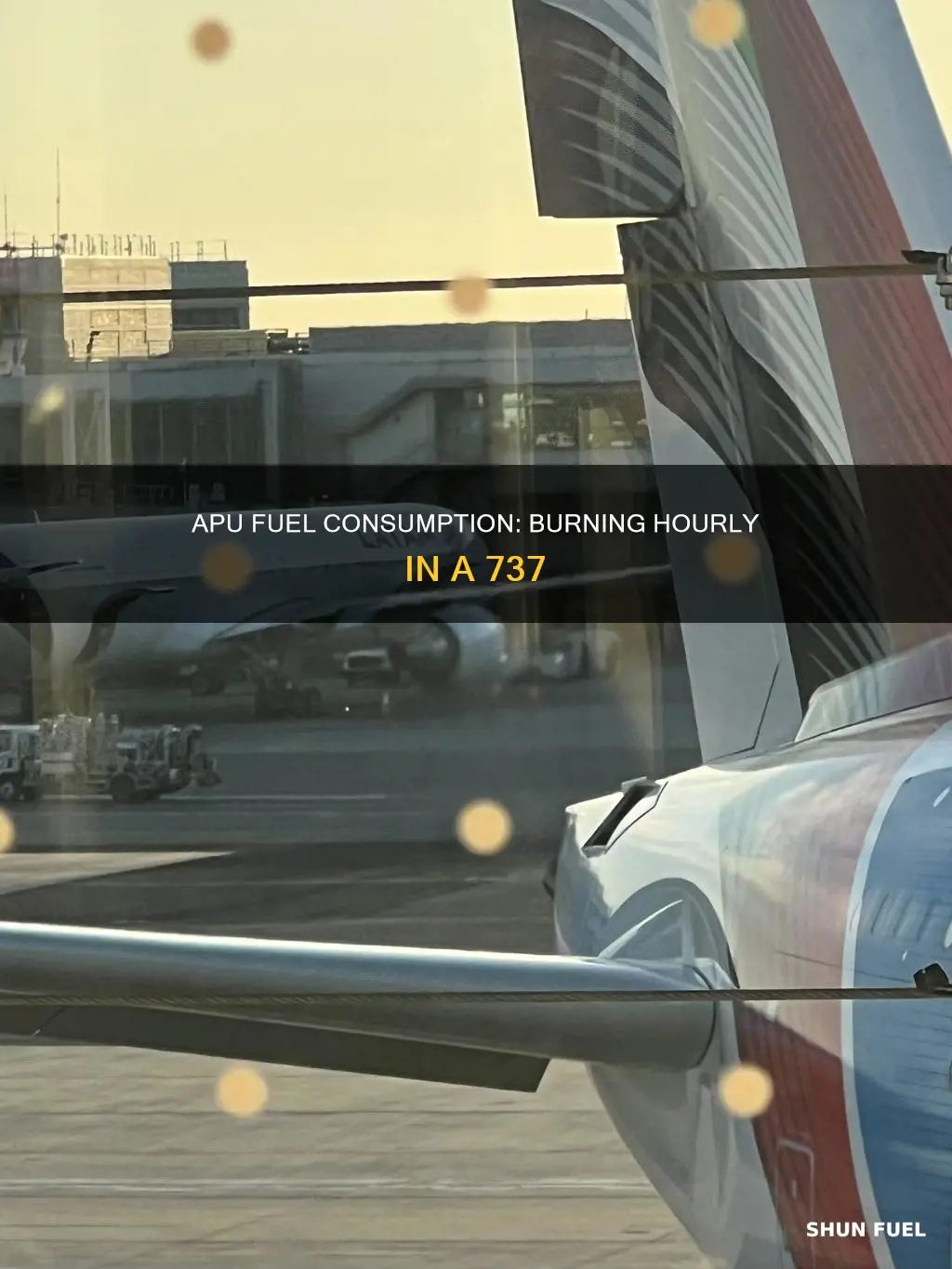 how much fuel does a 737 apu burn per hour