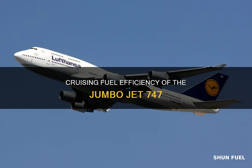 how much fuel does a 747 use at cruise
