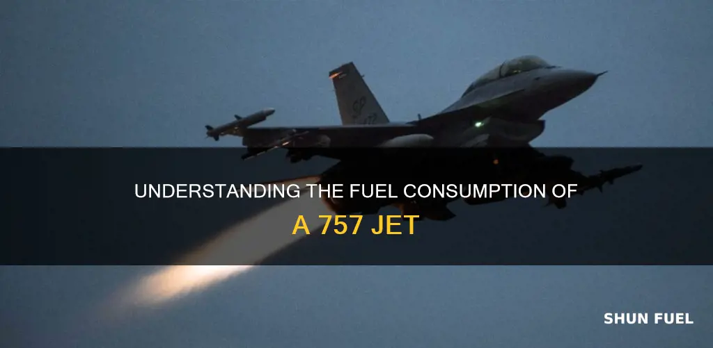 how much fuel does a 757 burn on takeoff