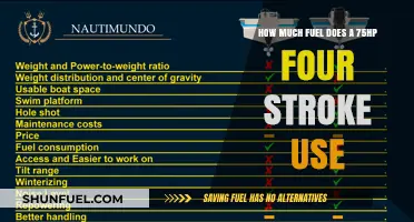 Fuel Efficiency of a 75HP Four-Stroke Engine
