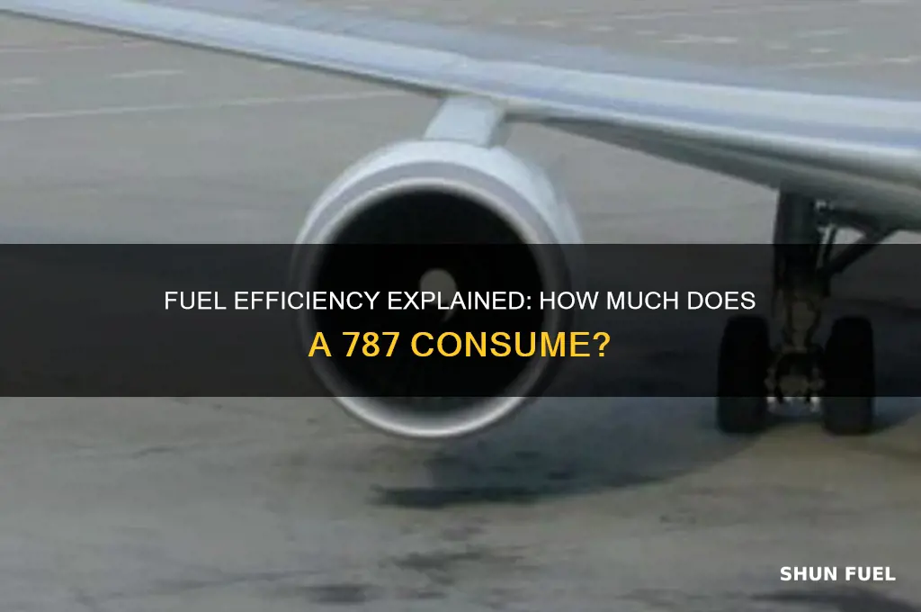 how much fuel does a 787 use