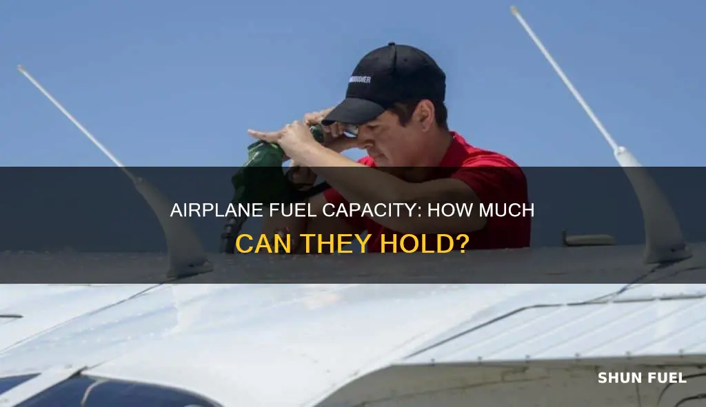how much fuel does a airplane hold
