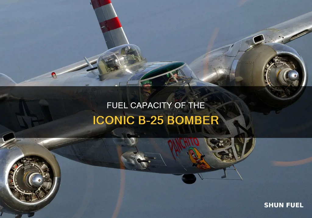 how much fuel does a b-25 carry