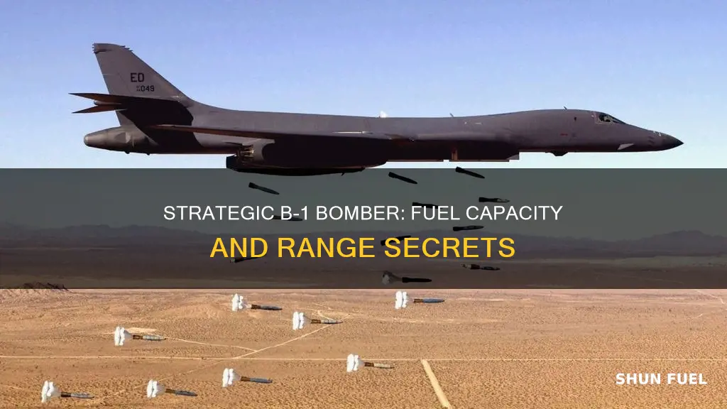 how much fuel does a b1 bomber hold