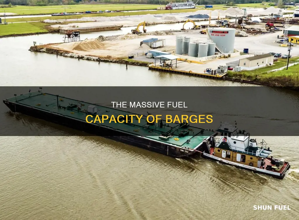 how much fuel does a barge hold