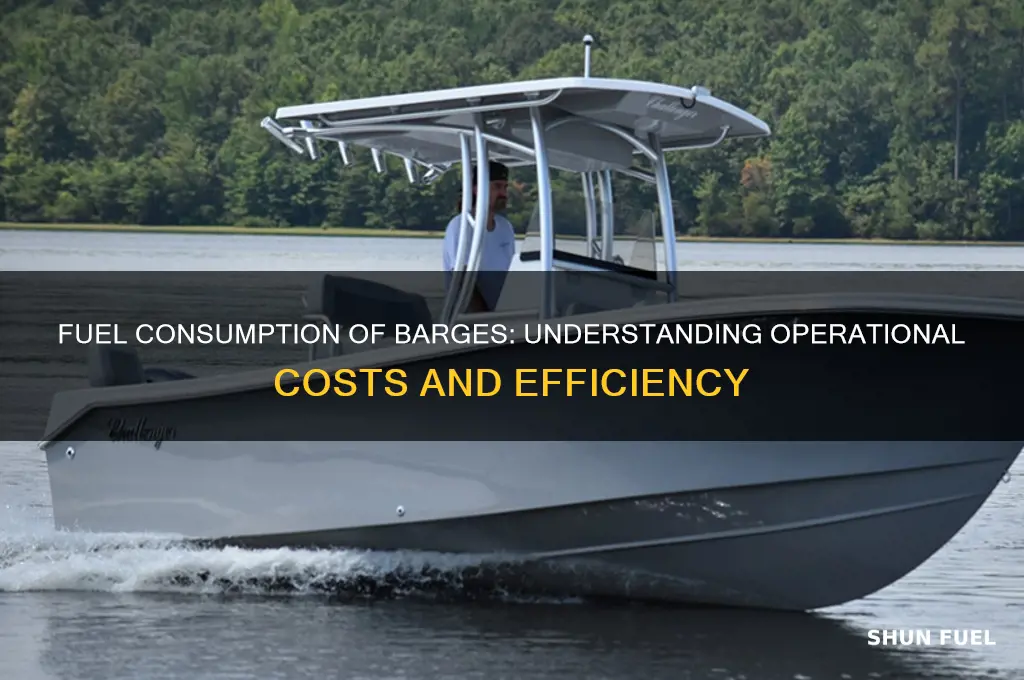 how much fuel does a barge use
