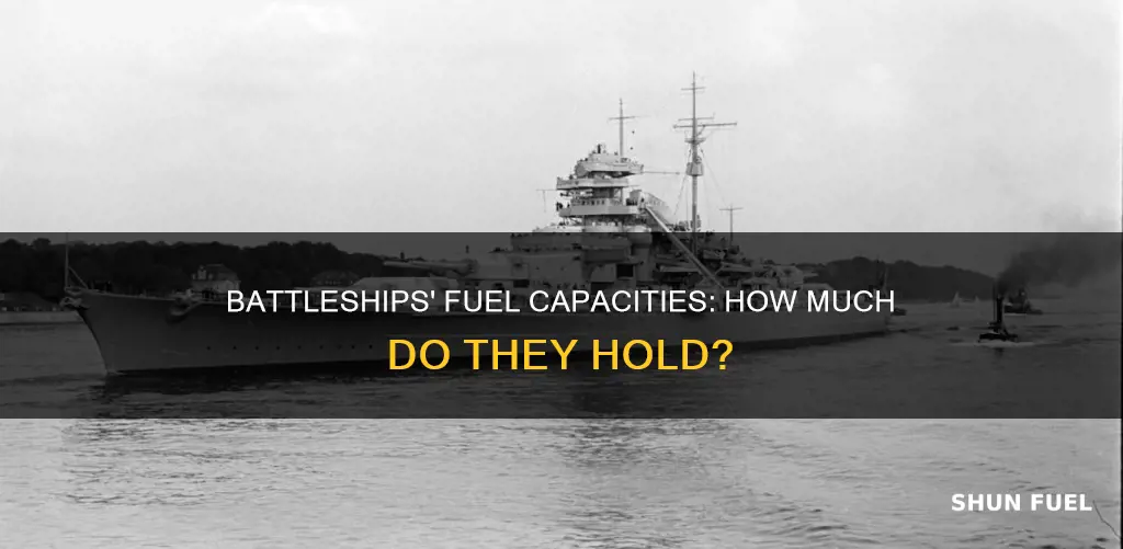 how much fuel does a battleship hold