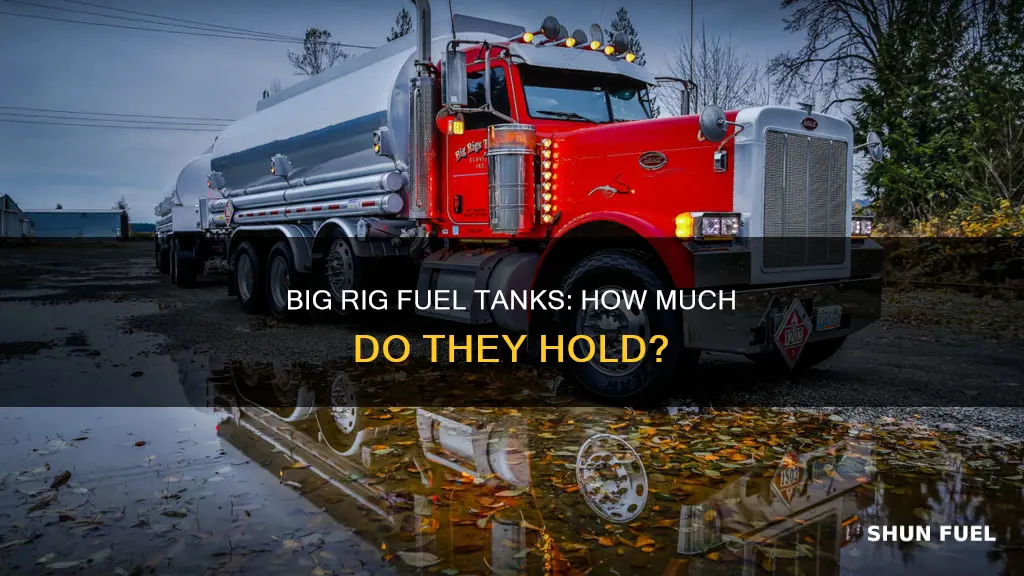 how much fuel does a big rig hold