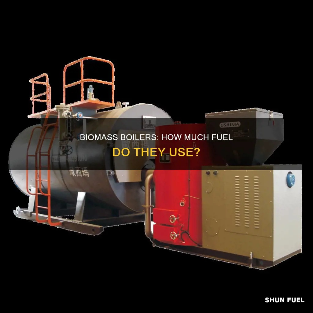 how much fuel does a biomass boiler use