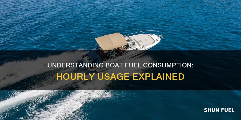 how much fuel does a boat use per hour