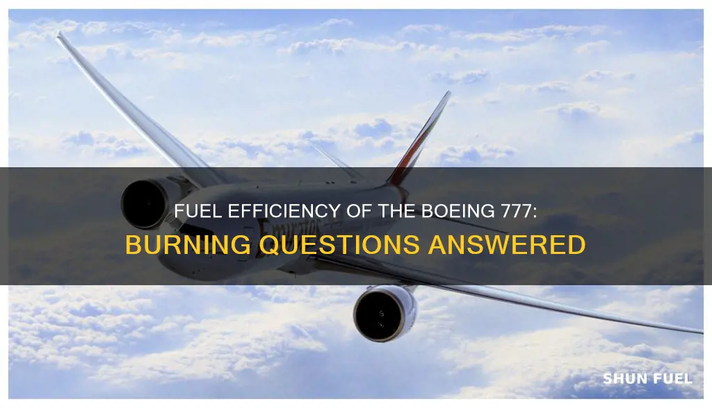 how much fuel does a boeing 777 burn