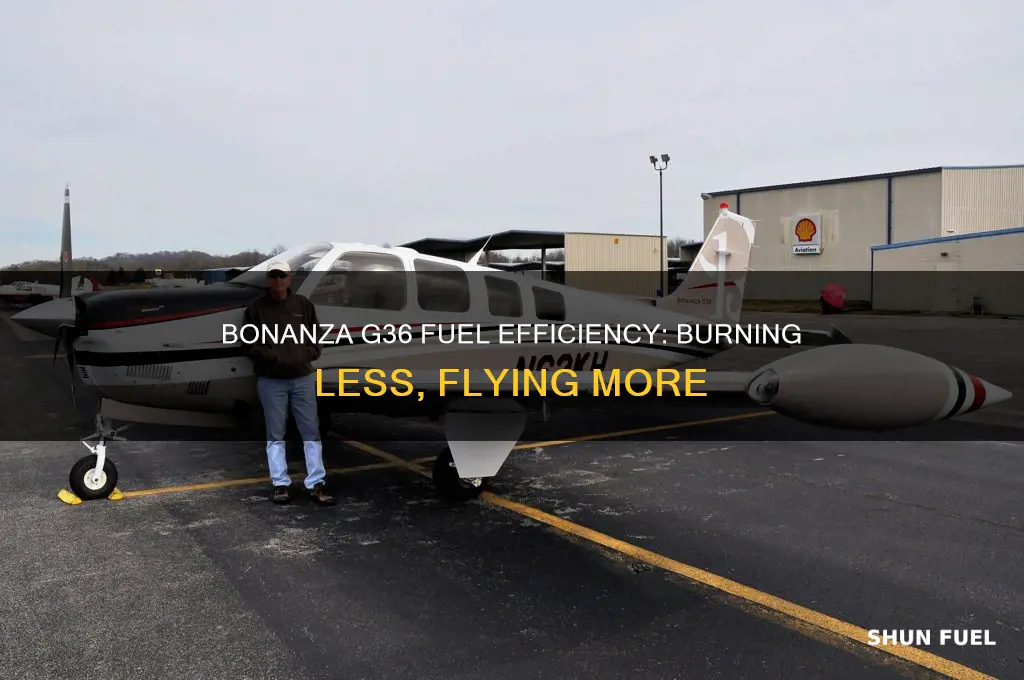 how much fuel does a bonanza g36 burn per hour