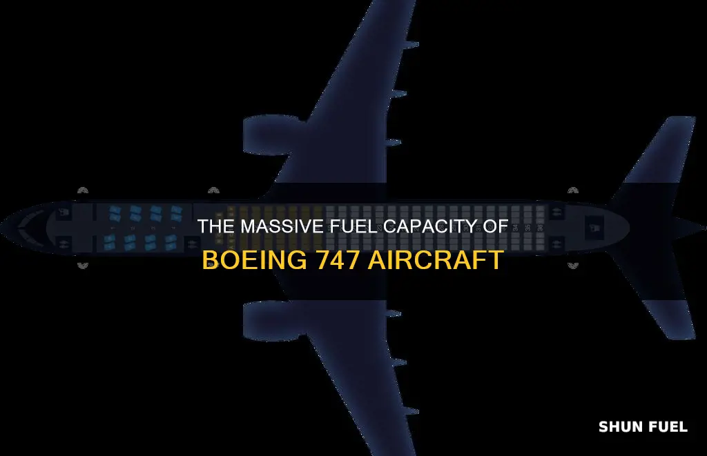 how much fuel does a bowing 747 carry