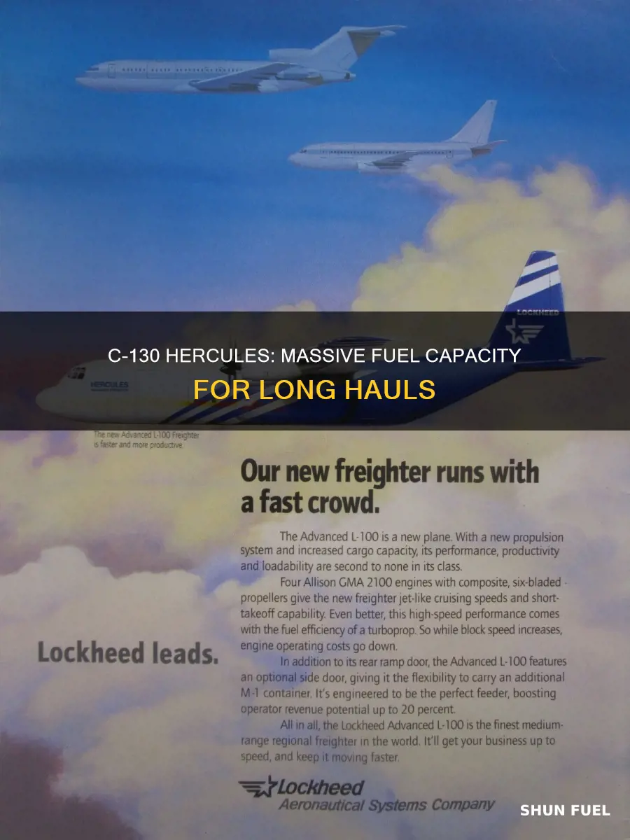 how much fuel does a c-130 hold
