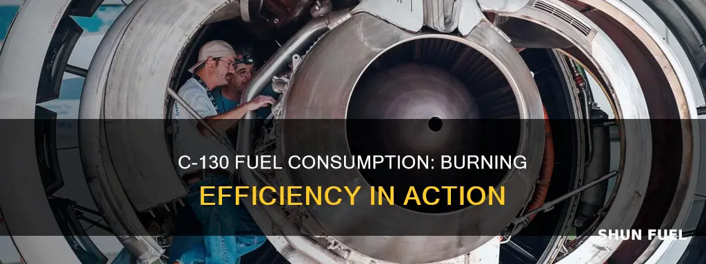 how much fuel does a c130 burn