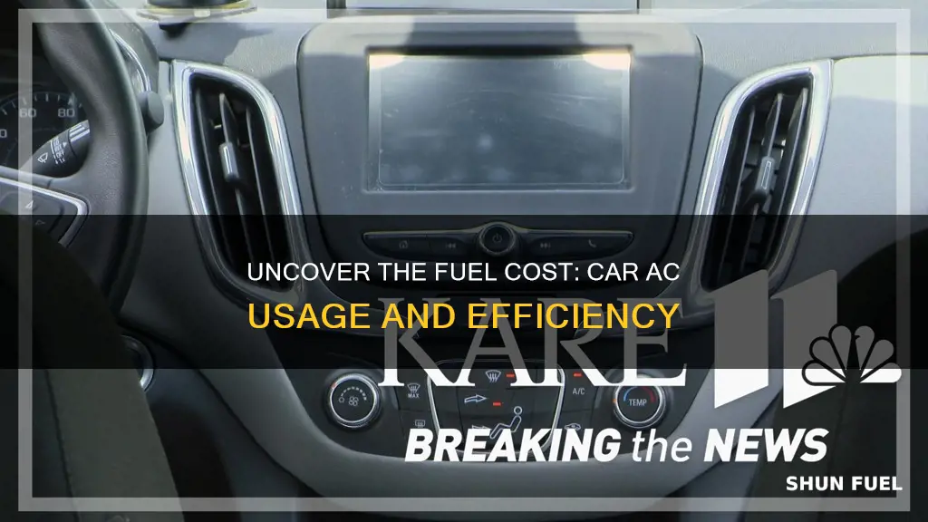 how much fuel does a car ac use