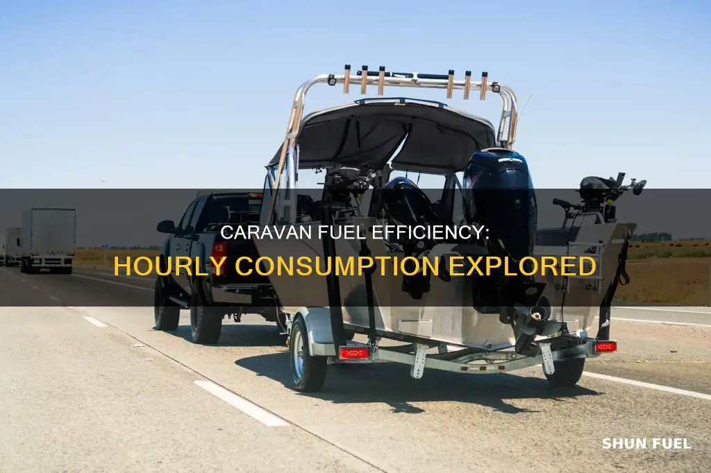 how much fuel does a caravan use per hour