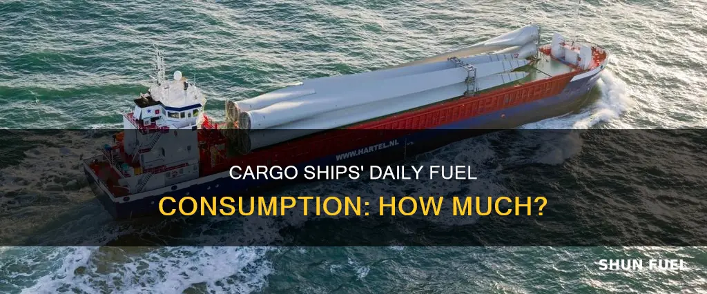 how much fuel does a cargo ship use per day