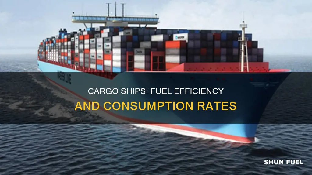 how much fuel does a cargo ship use per km