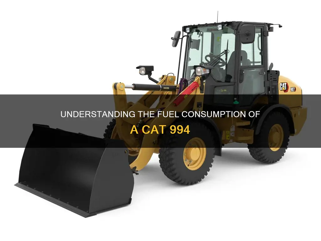 how much fuel does a cat 994 burn