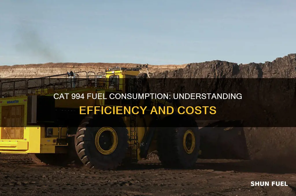 how much fuel does a cat 994 use