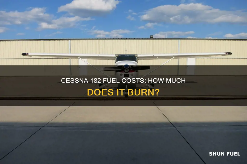 how much fuel does a cessna 182 cost to operate