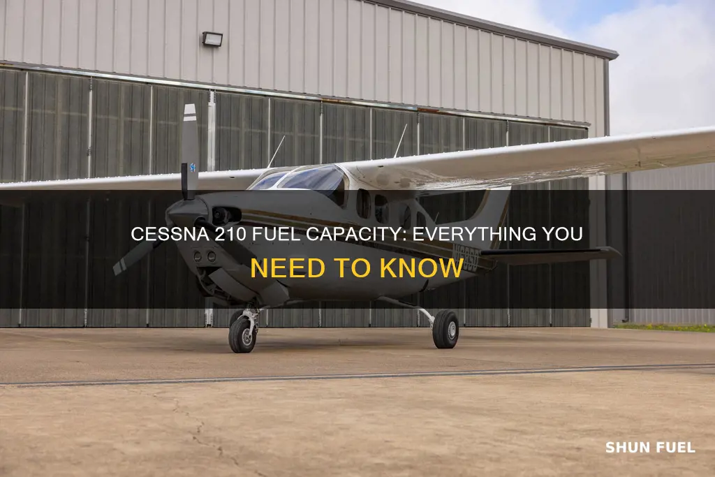how much fuel does a cessna 210 hold