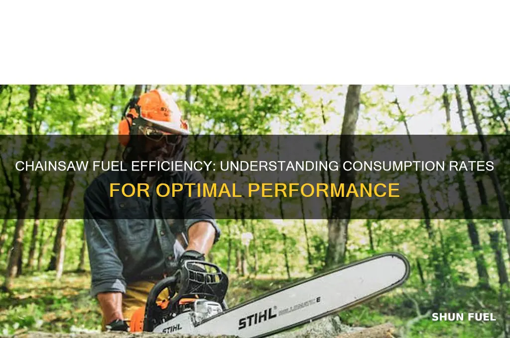 how much fuel does a chainsaw use
