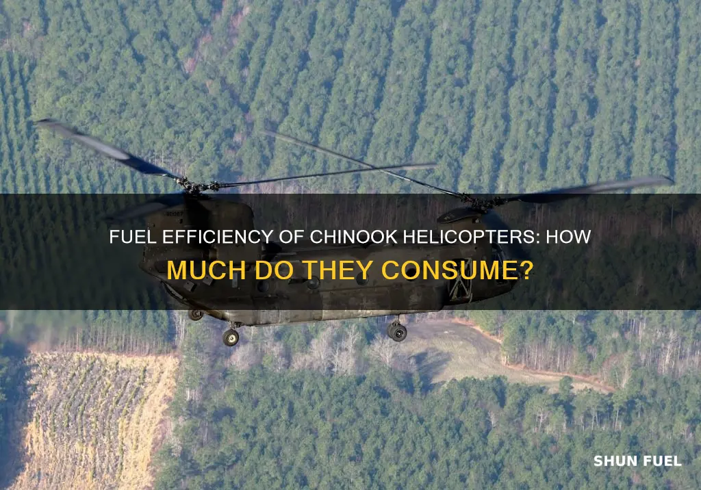 how much fuel does a chinook helicopter use