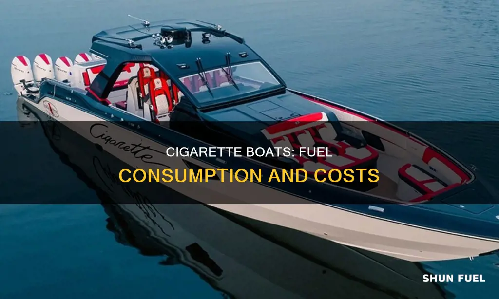how much fuel does a cigarette boat use