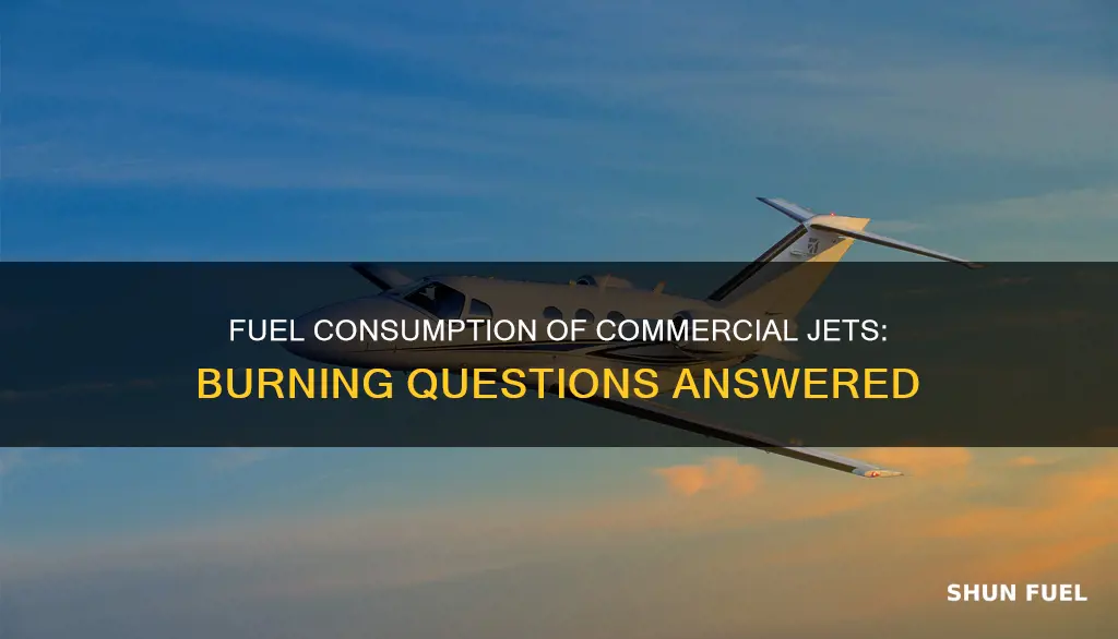 how much fuel does a commercial jet burn