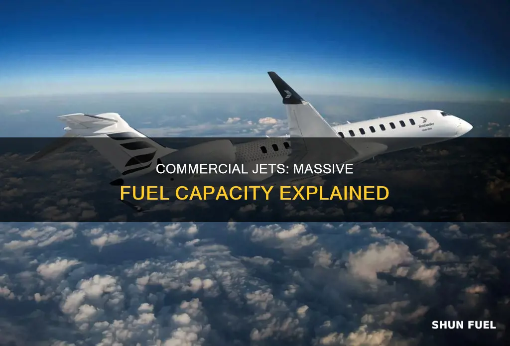 how much fuel does a commercial plane hold
