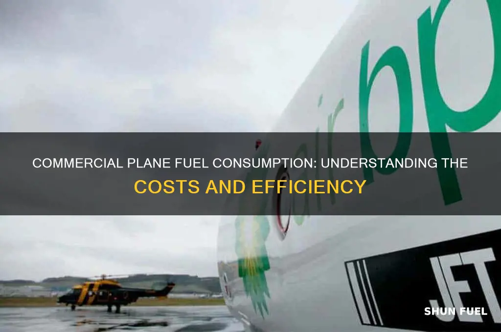 how much fuel does a commercial plane use