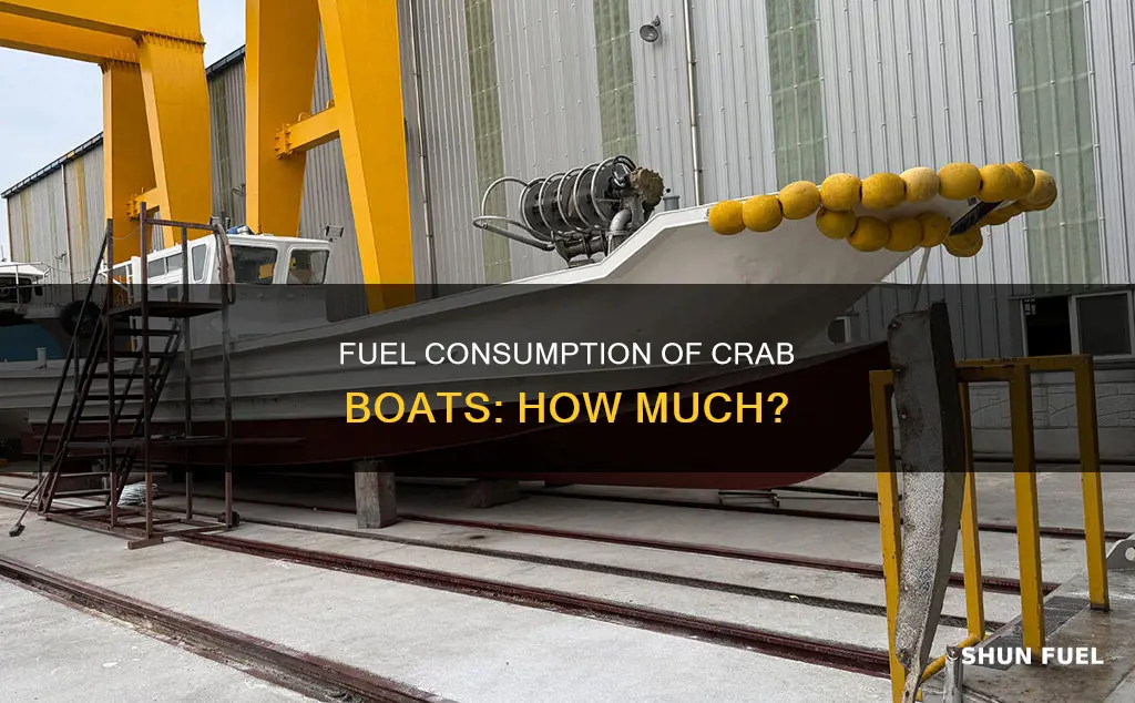 how much fuel does a crab boat burn