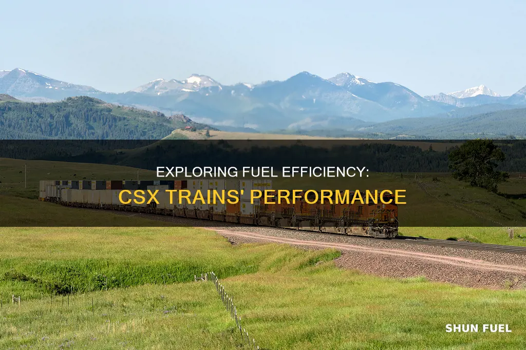 how much fuel does a csx train use