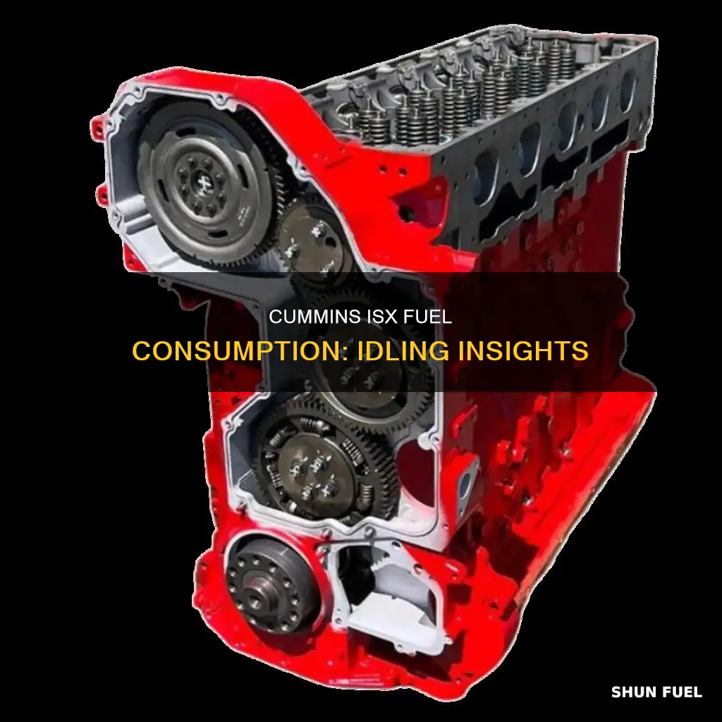 how much fuel does a cummins isx use at idle