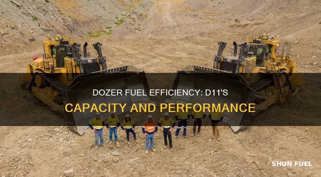 how much fuel does a d11 dozer hold