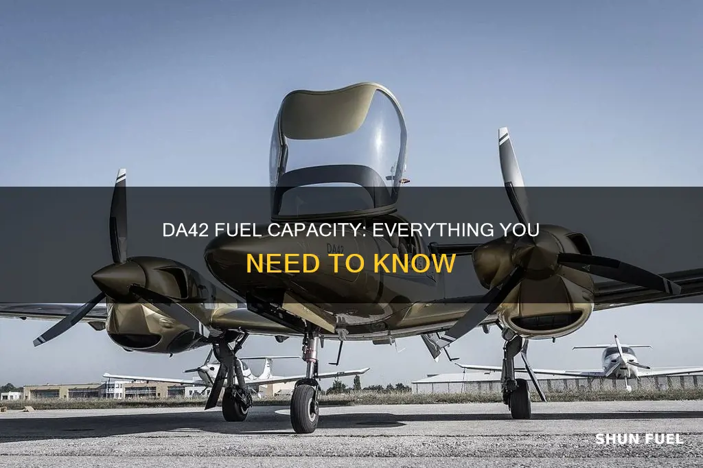 how much fuel does a da42 hold