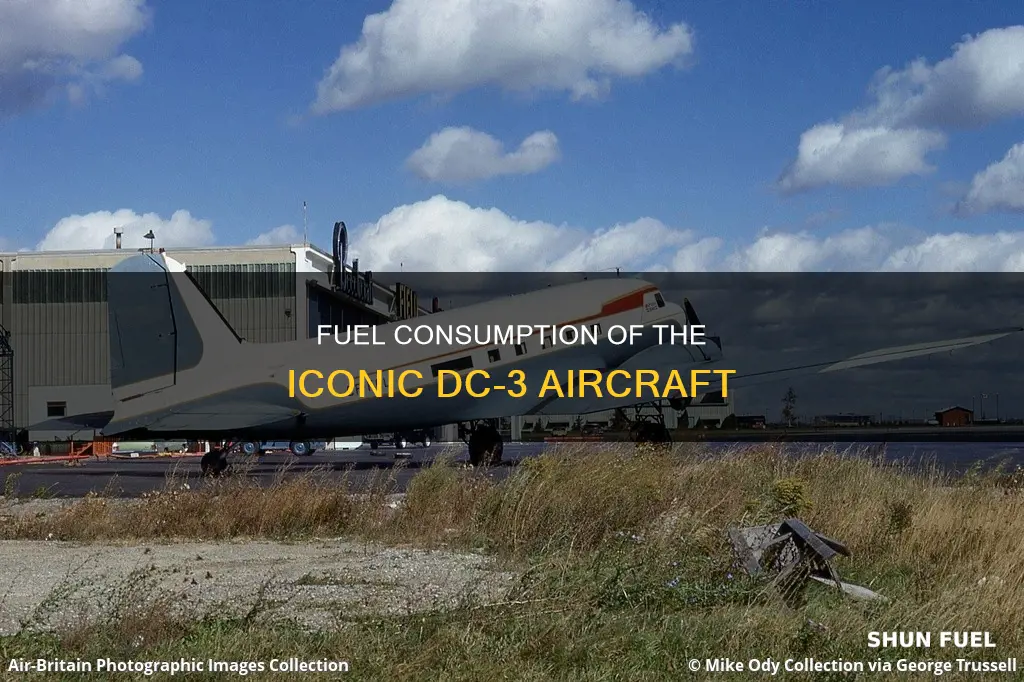 how much fuel does a dc 3 burn