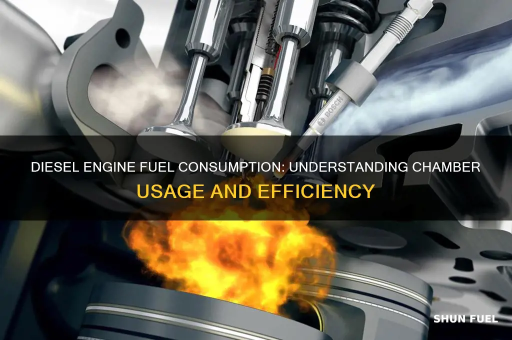 how much fuel does a diesel engine use in chamber
