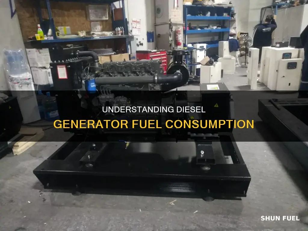 how much fuel does a diesel generator use