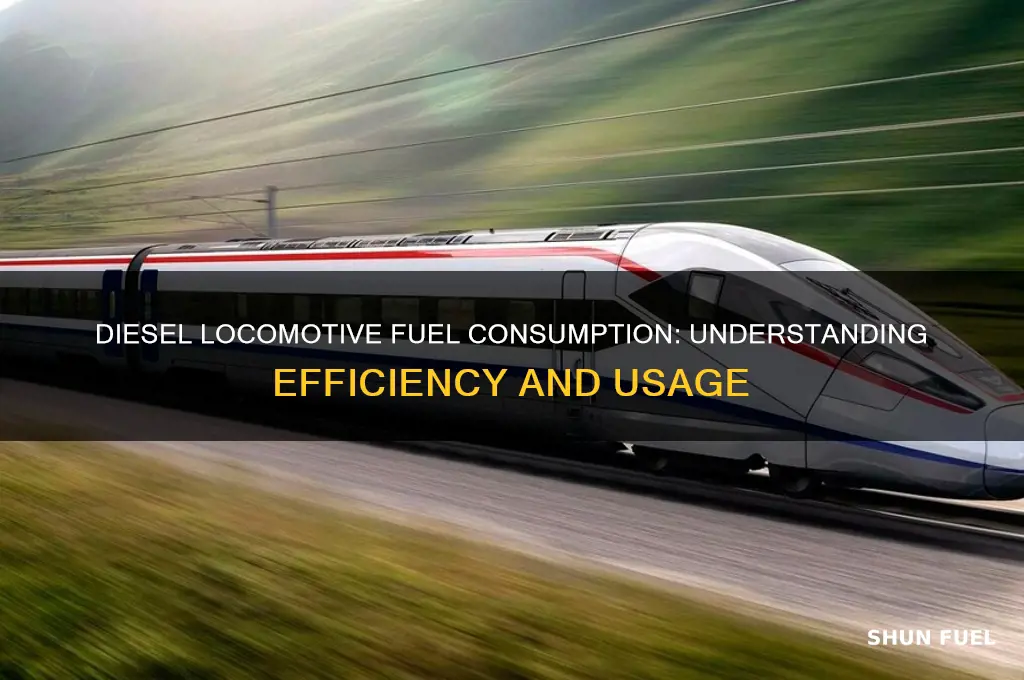 how much fuel does a diesel locomotive use