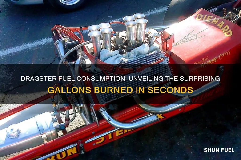 how much fuel does a dragster use